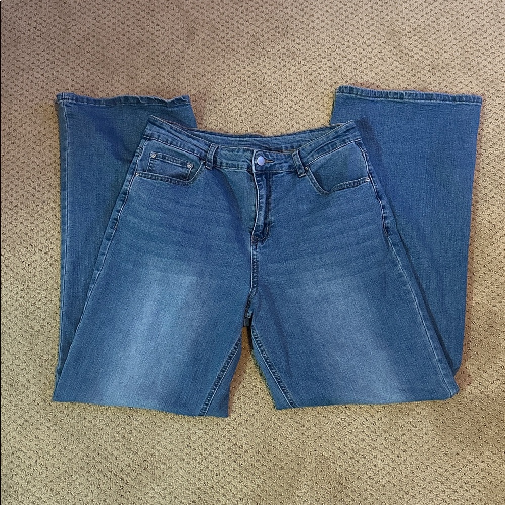 Classic Blue Women’s  Wide Leg Jeans